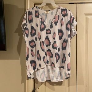 Peach Love high low shirt